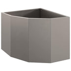vidaXL Eckpflanzer Rostig 45 x 45 x 35 cm Wetterfeststahl