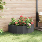 vidaXL Pflanzkübel Schwarz 120 x 60 x 35 cm Stahl