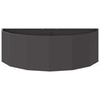 vidaXL Pflanzkübel Schwarz 120 x 60 x 35 cm Stahl