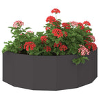 vidaXL Pflanzkübel Schwarz 120 x 60 x 35 cm Stahl