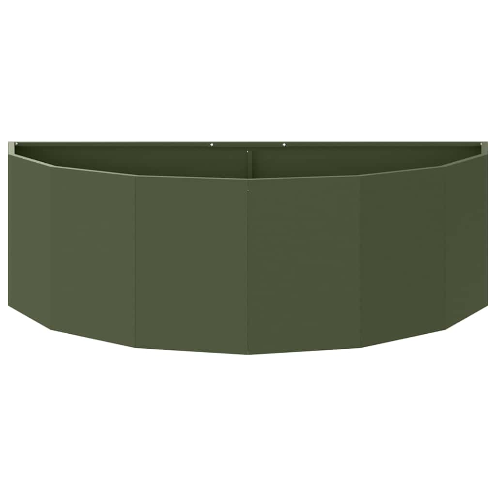 vidaXL Pflanzkübel Olive Grün 120 x 60 x 35 cm Stahl