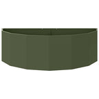 vidaXL Pflanzkübel Olive Grün 120 x 60 x 35 cm Stahl