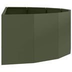 vidaXL Pflanzkübel Olive Grün 120 x 60 x 35 cm Stahl