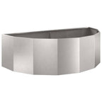 vidaXL Pflanzkübel Silber 120 x 60 x 35 cm Edelstahl