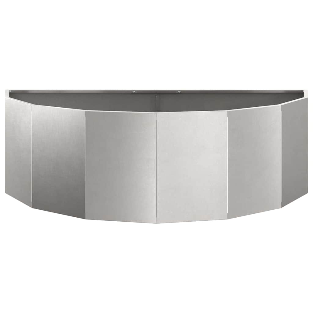 vidaXL Pflanzkübel Silber 120 x 60 x 35 cm Edelstahl