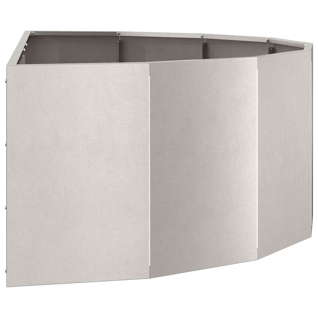 vidaXL Pflanzkübel Silber 120 x 60 x 35 cm Edelstahl