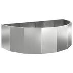 vidaXL Pflanzkübel Silber 120 x 60 x 35 cm Verzinkter Stahl