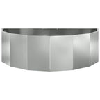 vidaXL Pflanzkübel Silber 120 x 60 x 35 cm Verzinkter Stahl