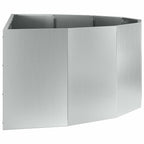 vidaXL Pflanzkübel Silber 120 x 60 x 35 cm Verzinkter Stahl