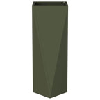 vidaXL Pflanzkübel 2 pcs Olive Grün 30 x 30 x 75 cm Stahl