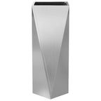 vidaXL Pflanzkübel 2 pcs Silber 30 x 30 x 75 cm Verzinkter Stahl