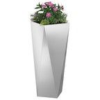 vidaXL Pflanzkübel 2 pcs Silber 30 x 30 x 75 cm Verzinkter Stahl
