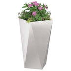 vidaXL Pflanzkübel 2 pcs Silber 40 x 40 x 75 cm Edelstahl