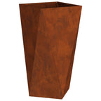 vidaXL Pflanzkübel 2 pcs Rostig 40 x 40 x 75 cm Wetterfeststahl