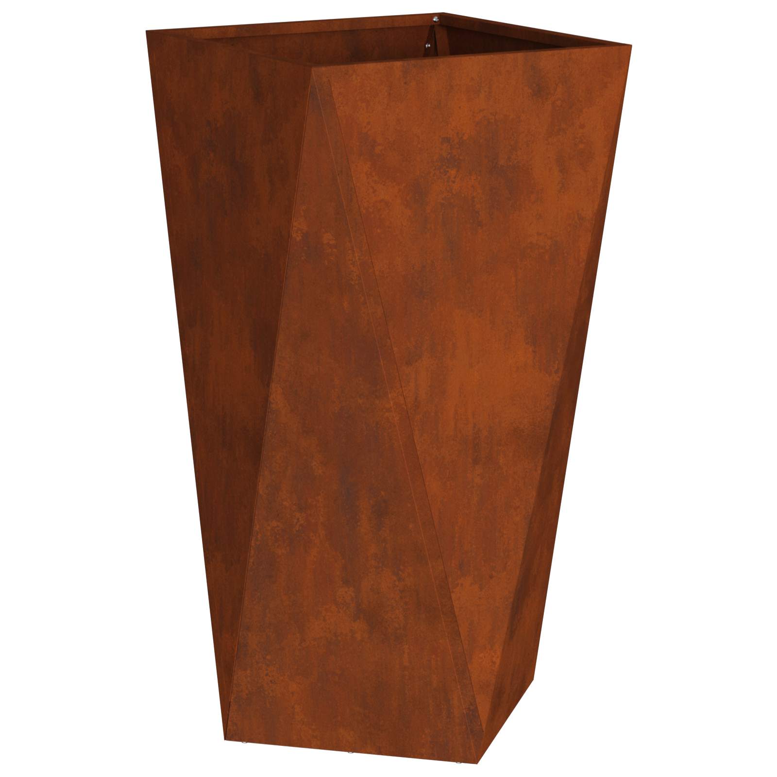 vidaXL Pflanzkübel 2 pcs Rostig 40 x 40 x 75 cm Wetterfeststahl
