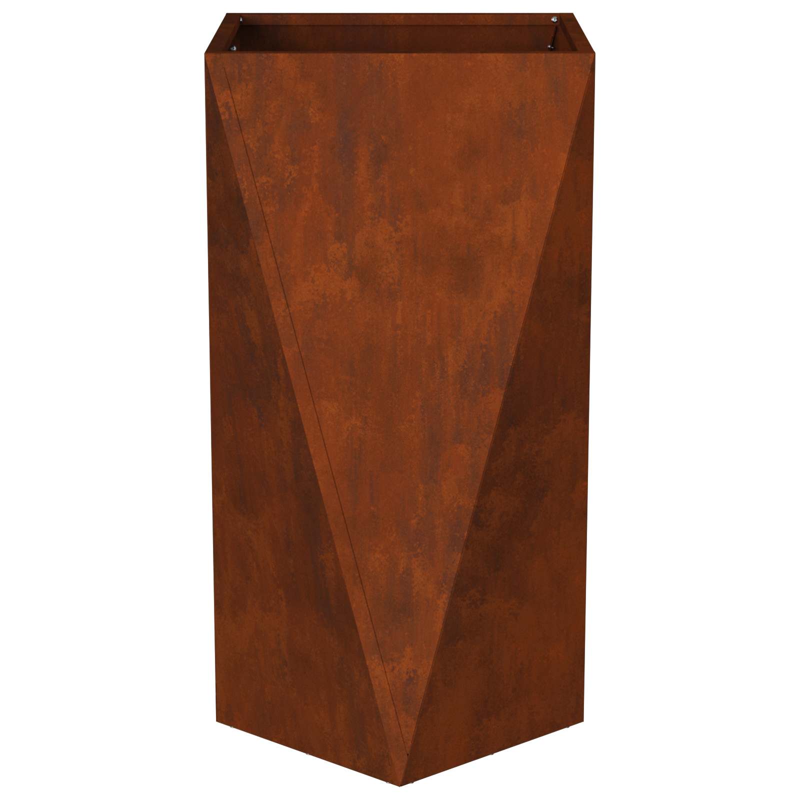 vidaXL Pflanzkübel 2 pcs Rostig 40 x 40 x 75 cm Wetterfeststahl