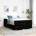 vidaXL Bettgestell mit Matratze Schwarz 140 x 200 cm Stoff