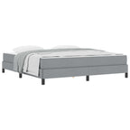 vidaXL Boxspringbett Hellgrau 180 x 200 cm Stoff
