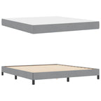 vidaXL Boxspringbett Hellgrau 180 x 200 cm Stoff