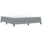 vidaXL Boxspringbett Hellgrau 180 x 200 cm Stoff