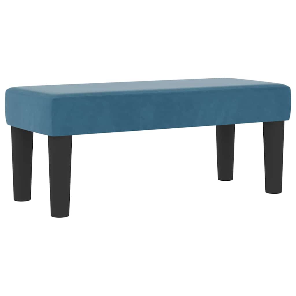 vidaXL Boxspringbett mit Kissen Dunkelblau 200 x 80 cm Samt
