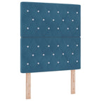 vidaXL Boxspringbett mit Kissen Dunkelblau 200 x 80 cm Samt