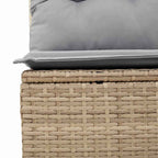 vidaXL Gartensofa-set 10 pcs Beige und Hellgrau Poly-Rattan