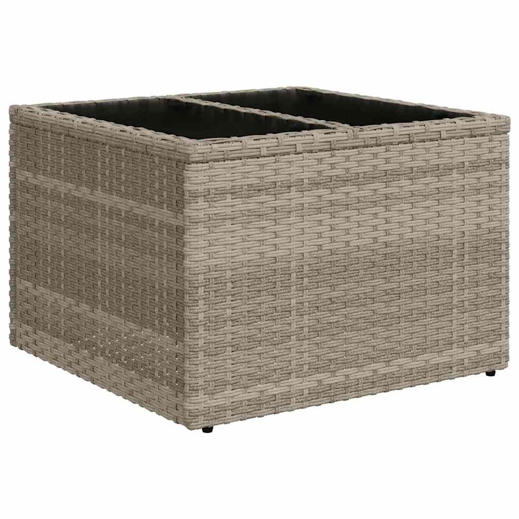 vidaXL Sofa Set 7 pcs Hellgrau und Dunkelgrau Poly-Rattan