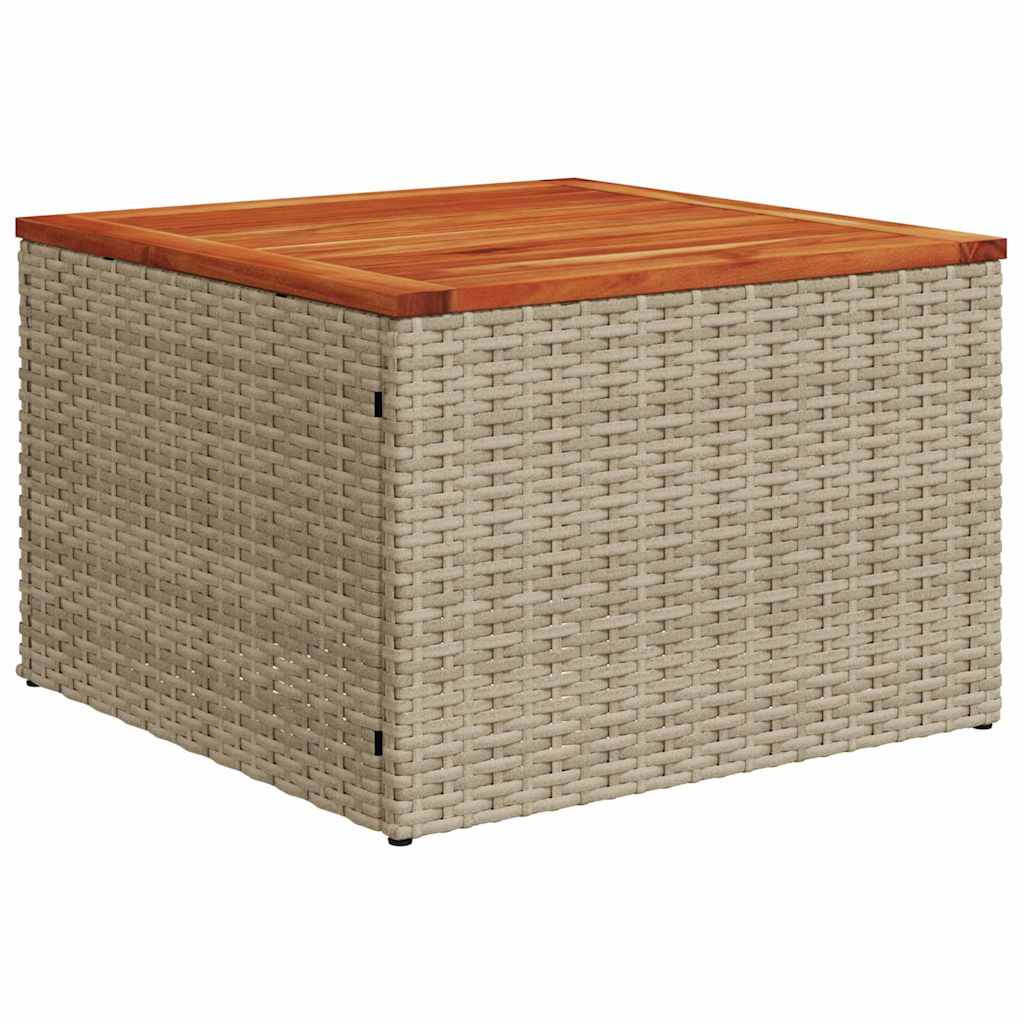 vidaXL Garten-Sofa-Set mit Speicher 8 pcs Beige Poly Rattan
