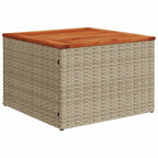 vidaXL Garten-Sofa-Set mit Speicher 8 pcs Beige Poly Rattan