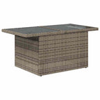 vidaXL Garten-Sofa-Set mit Kissen mit Speicher mit Kissen 5 pcs Grau