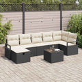 vidaXL Sofa Set mit Kissen 4 pcs Poly-Rattan
