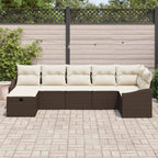 vidaXL Sofa Set mit Kissen 8 pcs Poly-Rattan