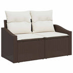 vidaXL Sofa Set mit Kissen 8 pcs Poly-Rattan