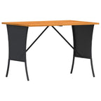 vidaXL 3-tlg. Garten-Sofagarnitur mit Kissen Schwarz Poly Rattan