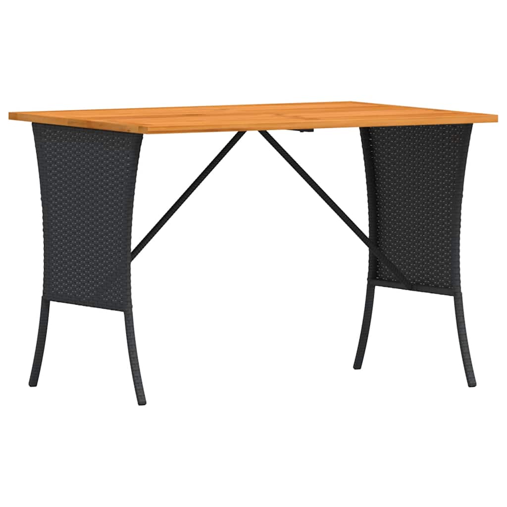 vidaXL 3-tlg. Garten-Sofagarnitur mit Kissen Schwarz Poly Rattan