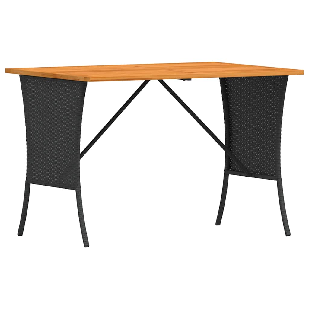 vidaXL 5-tlg. Garten-Sofagarnitur mit Kissen Schwarz Poly Rattan
