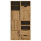 vidaXL Beistellschränke 4 Stk. ODDA 40x24x79 cm Massivholz Kiefer