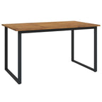 vidaXL Garten Essgruppe 5 pcs Schwarz Massivholz Akazie