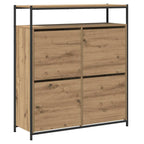 vidaXL Schuhschrank Artisan-Eiche 100 x 34 x 112 cm Holzwerkstoff