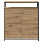 vidaXL Schuhschrank Artisan-Eiche 100 x 34 x 112 cm Holzwerkstoff