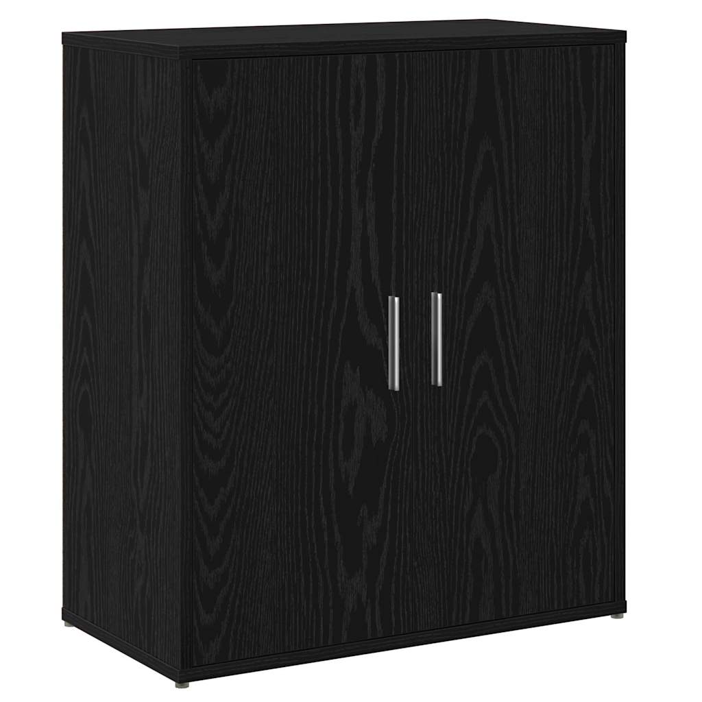 vidaXL Sideboard 2 pcs Schwarz Eichen-Optik 60 x 31 x 70 cm