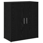 vidaXL Sideboard 2 pcs Schwarz Eichen-Optik 60 x 31 x 70 cm
