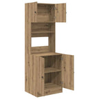 vidaXL Küchenbuffet mit Regal 2 pcs Artisan-Eiche 60 x 50 x 180 cm