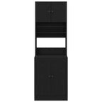 vidaXL Küchenbuffet 2 pcs Schwarz Eichen-Optik 60 x 50 x 180 cm