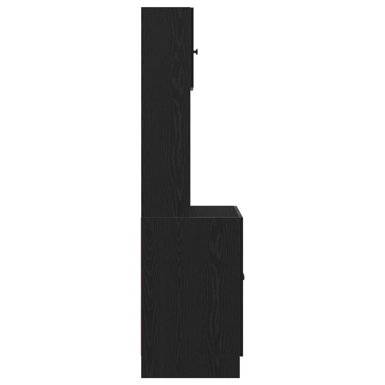 vidaXL Küchenbuffet 2 pcs Schwarz Eichen-Optik 60 x 50 x 180 cm