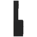 vidaXL Küchenbuffet 2 pcs Schwarz Eichen-Optik 60 x 50 x 180 cm
