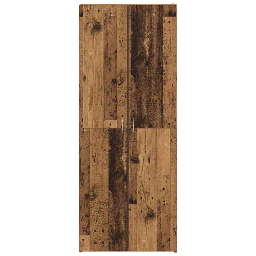 vidaXL Büroschrank Altholz 60 x 32 x 152,5 cm Holzwerkstoff