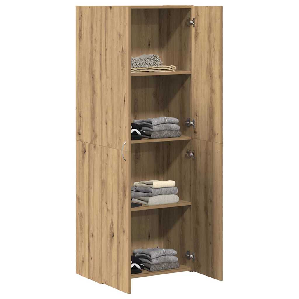 vidaXL Büroschrank Artisan-Eiche 60 x 32 x 152,5 cm Holzwerkstoff