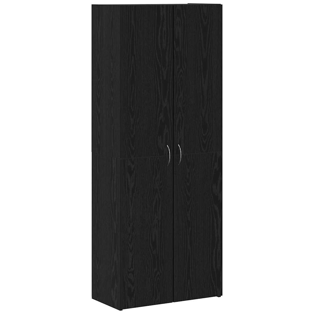 vidaXL Büroschrank Schwarz Eichen-Optik 60 x 32 x 152,5 cm
